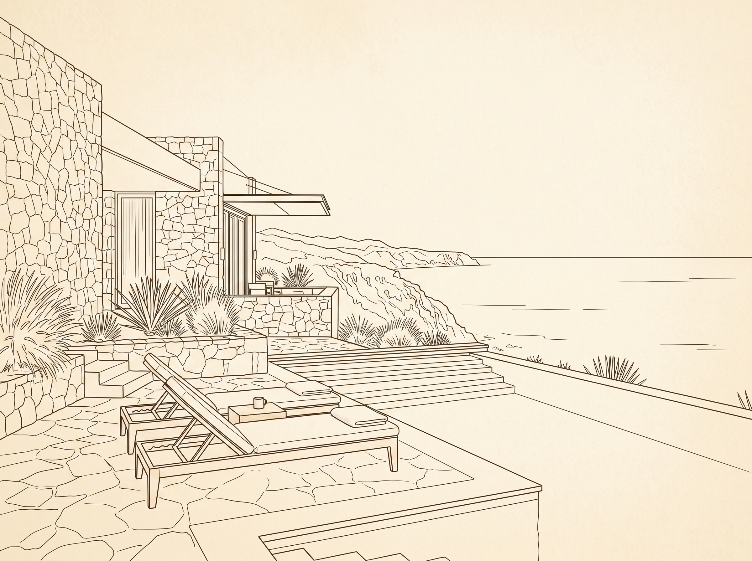 Architectural blueprint of the hero scene