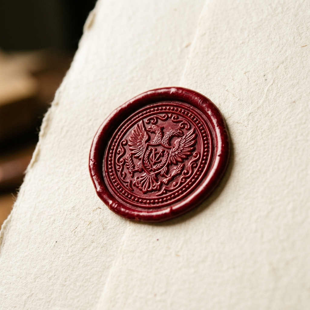 Red wax seal on textured paper representing verified sourcing standards